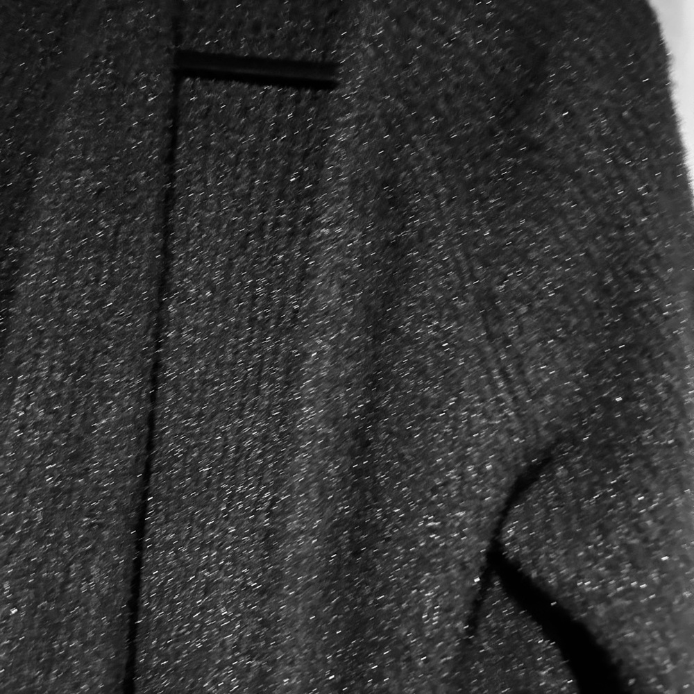 Anthropologie Shimmering Charcoal Sweater- Sleeping on Snow.